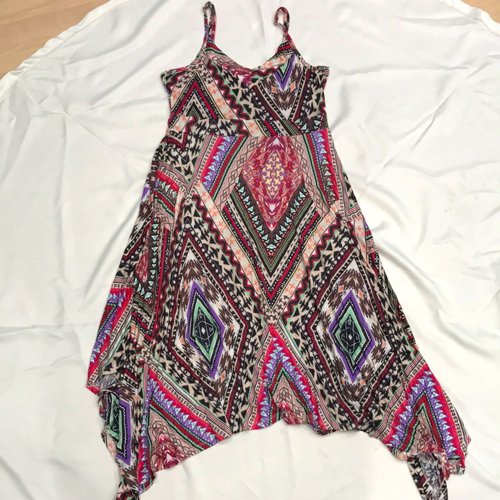 American Rag High Low Dress - Geometric Pattern